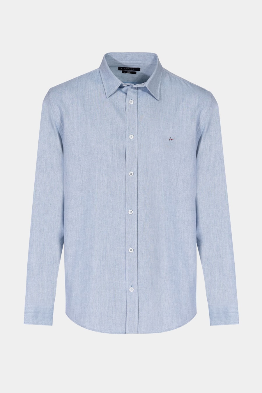 Camisa Manga Longa Slim Nature Line Azul — foto 6 de 6