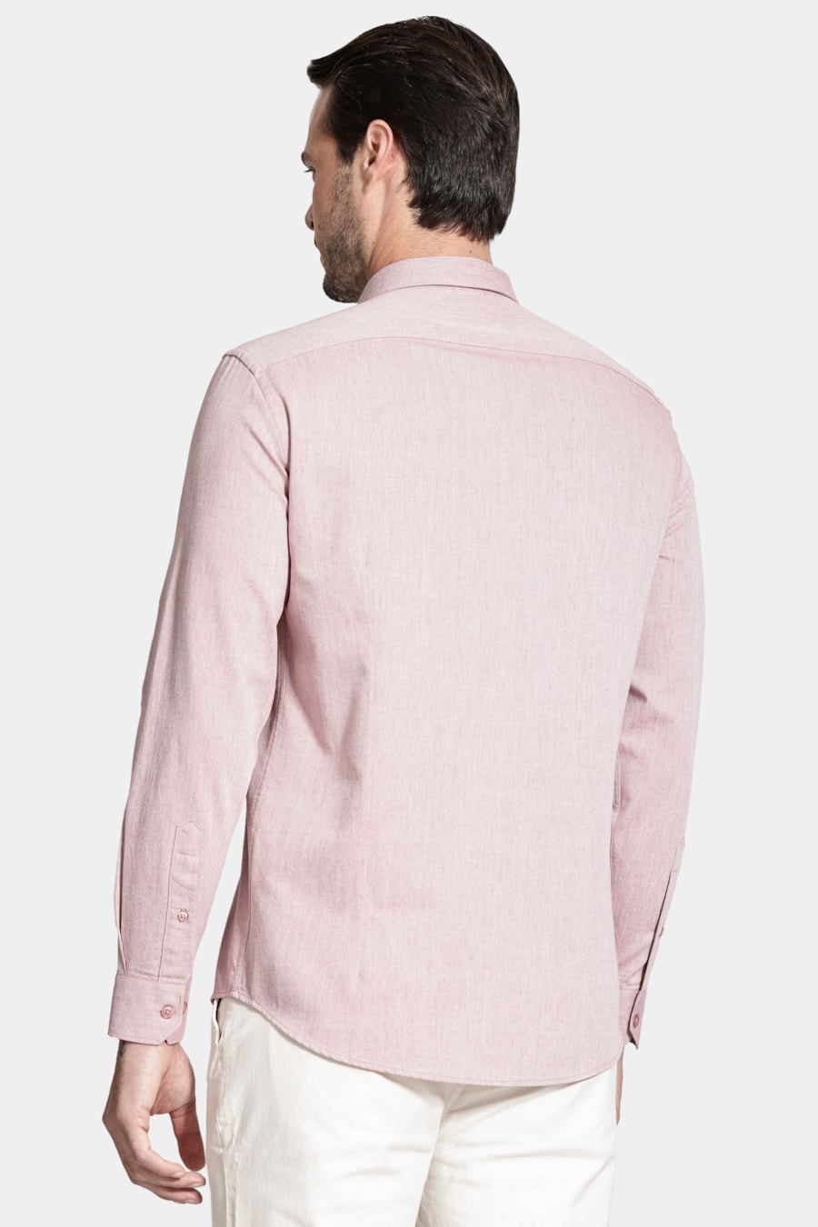 Camisa Manga Longa Slim Nature Line Tijolo — foto 4 de 6