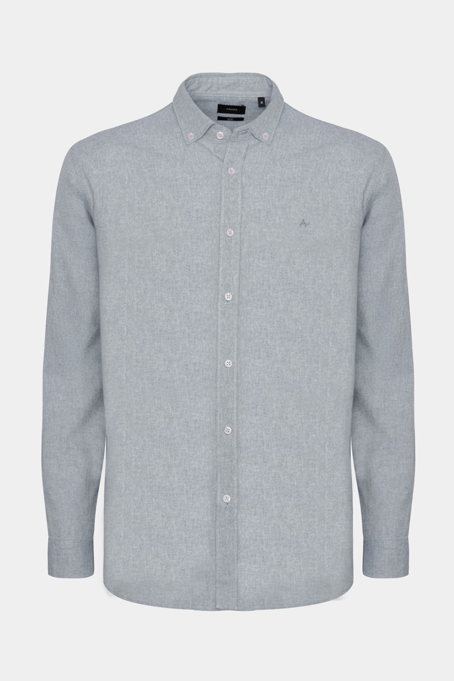 Camisa Manga Longa Slim Oxford Aluminio — foto 5 de 6