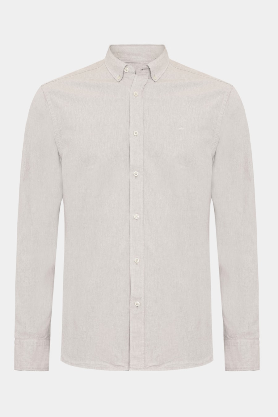 Camisa Manga Longa Slim Oxford Caqui — foto 1 de 2