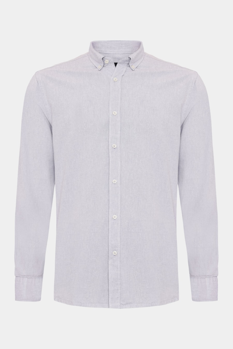 Camisa Manga Longa Slim Oxford Lilas Claro — foto 1 de 2