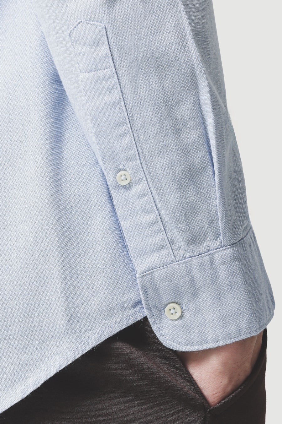 Camisa Manga Longa Slim Oxford Planalto Bdnw Azul Celeste — foto 3 de 6