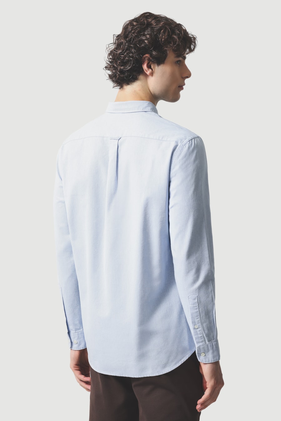 Camisa Manga Longa Slim Oxford Planalto Bdnw Azul Celeste — foto 4 de 6