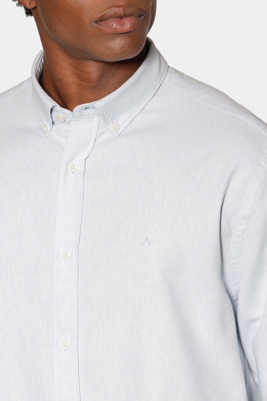 Camisa Manga Longa Slim Oxford Planalto Bdnw Azul Celeste — foto 3 de 6