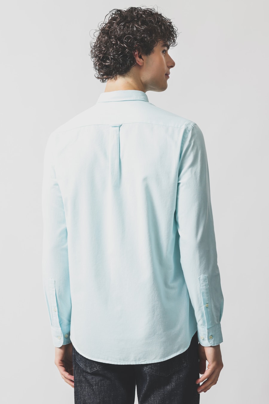 Camisa Manga Longa Slim Oxford Planalto Bdnw Azul Piscina — foto 4 de 6