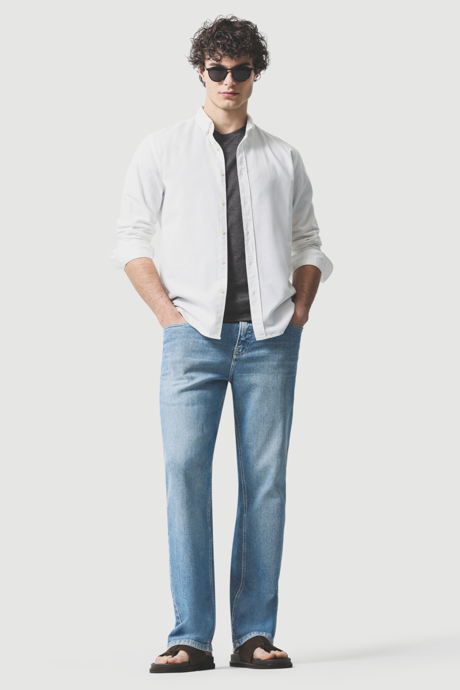 Camisa Manga Longa Slim Oxford Planalto Bdnw Branco — foto 2 de 7