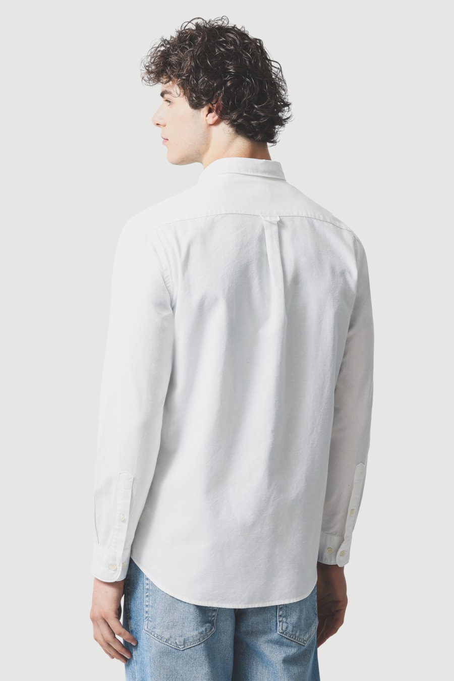 Camisa Manga Longa Slim Oxford Planalto Bdnw Branco — foto 5 de 7