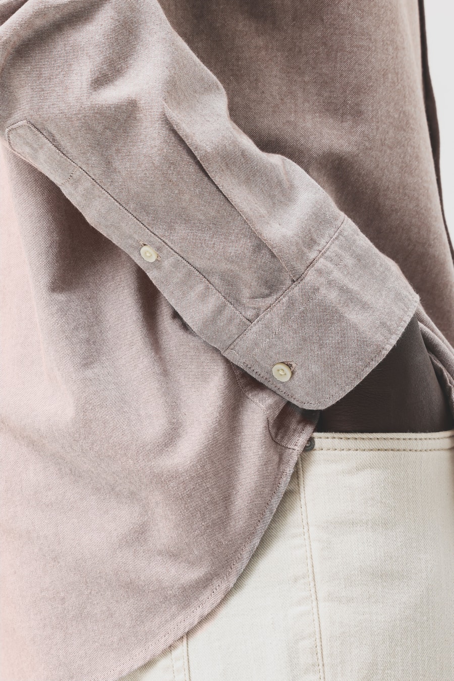Camisa Manga Longa Slim Oxford Planalto Bdnw Castor — foto 3 de 6