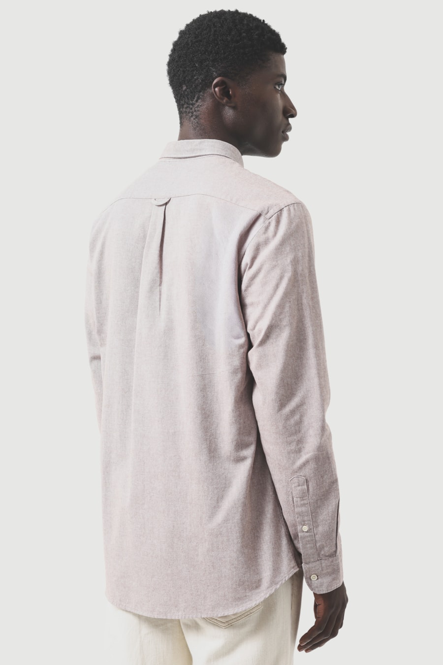 Camisa Manga Longa Slim Oxford Planalto Bdnw Castor — foto 4 de 6