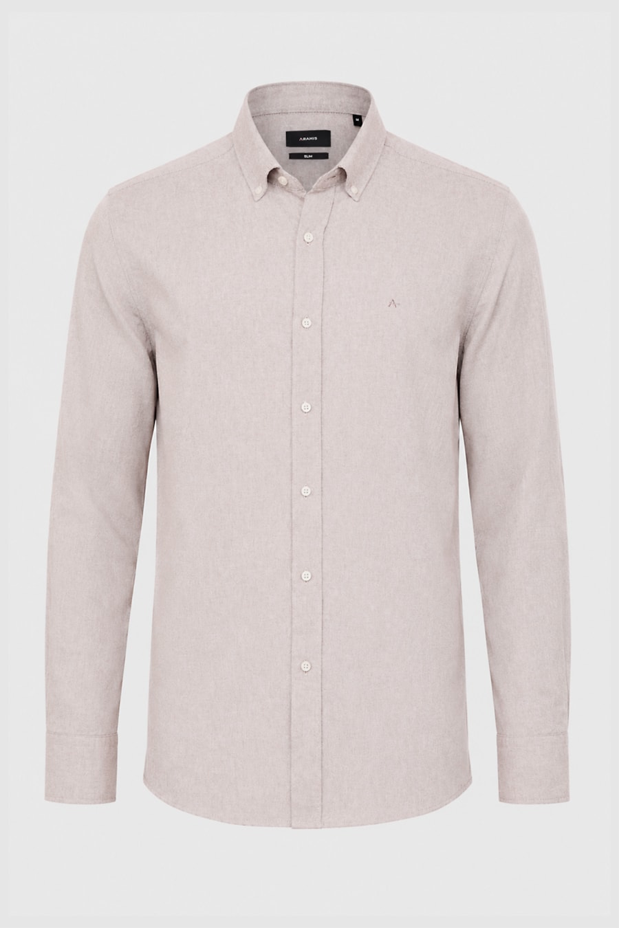 Camisa Manga Longa Slim Oxford Planalto Bdnw Castor — foto 5 de 6