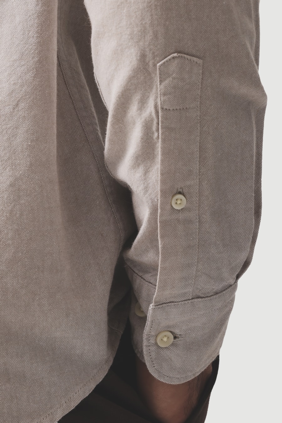 Camisa Manga Longa Slim Oxford Planalto Bdnw Natural — foto 4 de 7