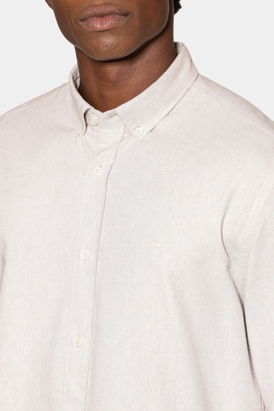 Camisa Manga Longa Slim Oxford Planalto Bdnw Natural — foto 3 de 6