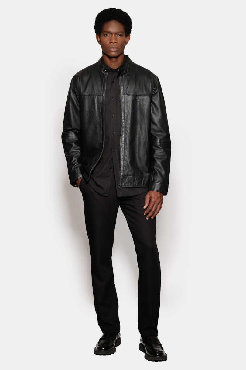Camisa Manga Longa Slim Oxford Planalto Bdnw Preto