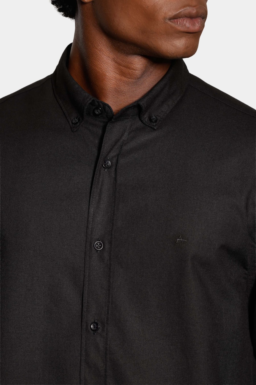 Camisa Manga Longa Slim Oxford Planalto Bdnw Preto — foto 3 de 6