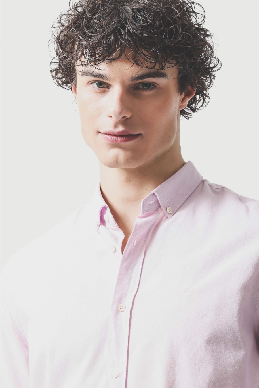 Camisa Manga Longa Slim Oxford Planalto Bdnw Rosa — foto 3 de 6