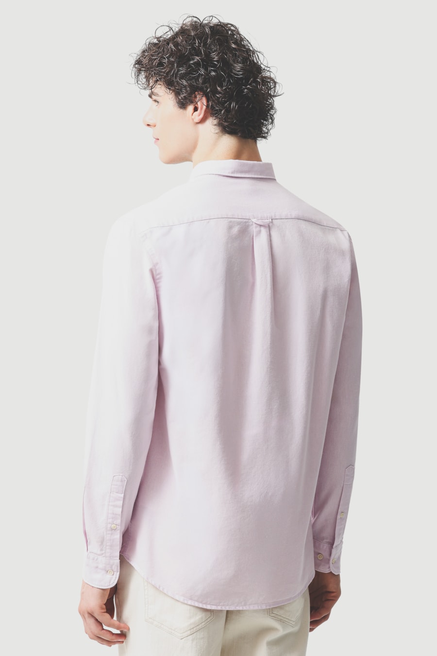 Camisa Manga Longa Slim Oxford Planalto Bdnw Rosa — foto 4 de 6