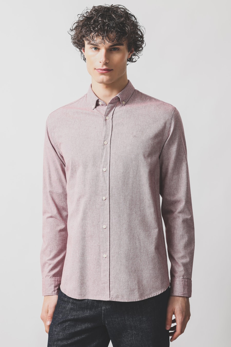 Camisa Manga Longa Slim Oxford Planalto Bdnw Telha — foto 1 de 6