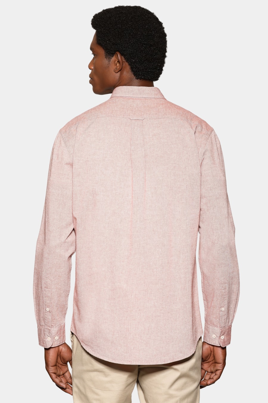 Camisa Manga Longa Slim Oxford Planalto Bdnw Telha — foto 4 de 6