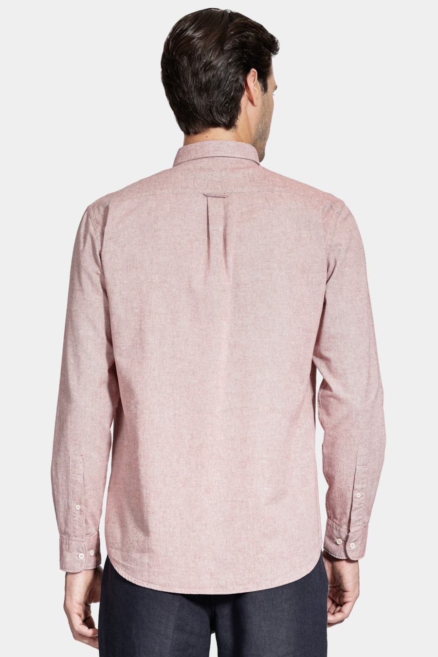 Camisa Manga Longa Slim Oxford Telha — foto 4 de 6