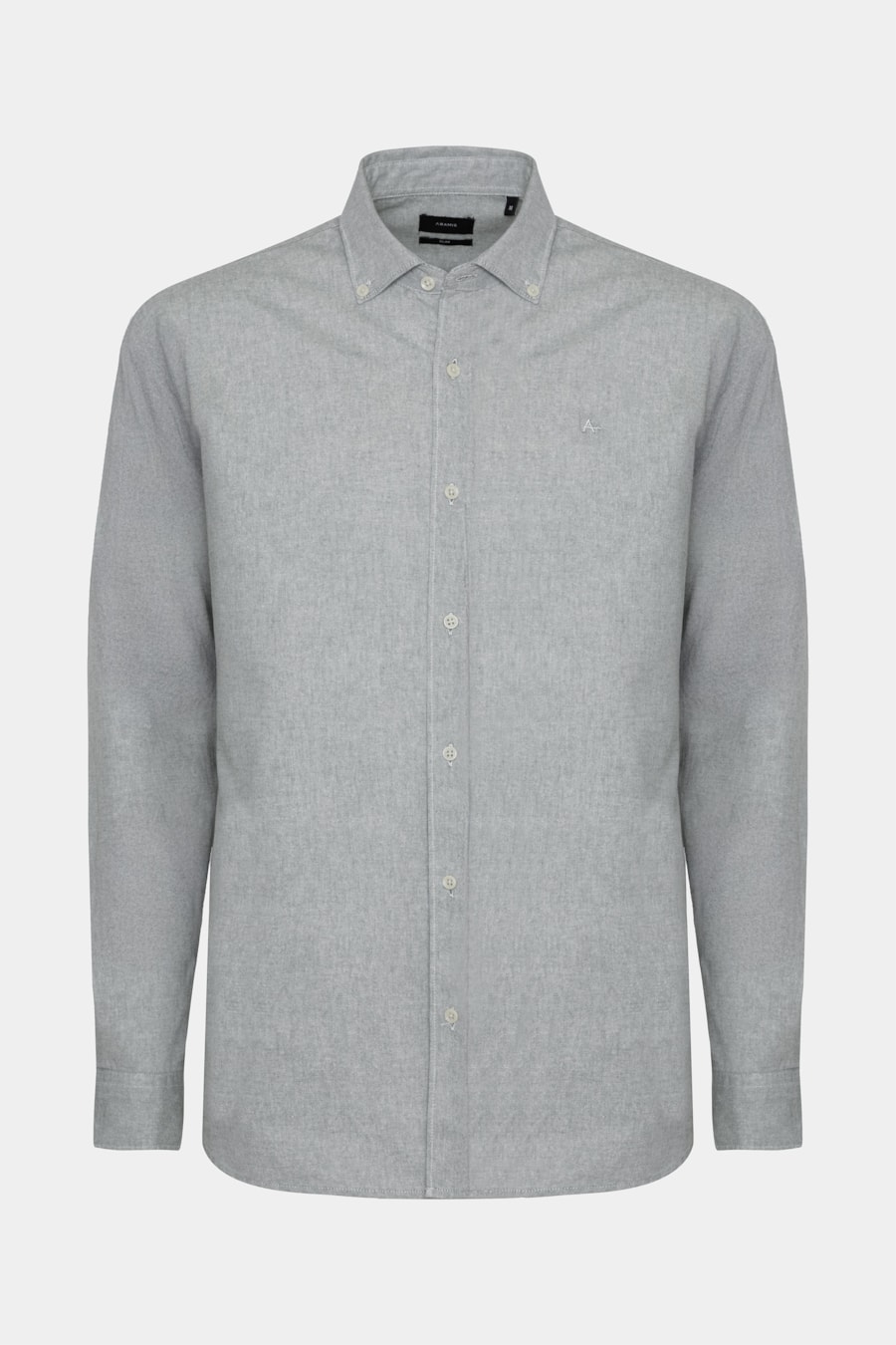 Camisa Manga Longa Slim Oxford Verde Musgo — foto 5 de 6