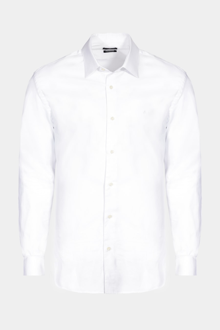 Camisa Manga Longa Slim Pima Stretch Maquinetada Branco — foto 5 de 5