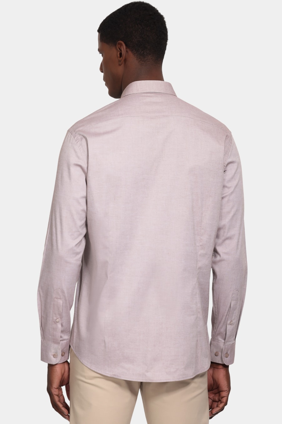 Camisa Manga Longa Slim Pinpoint Span Madeira — foto 4 de 6
