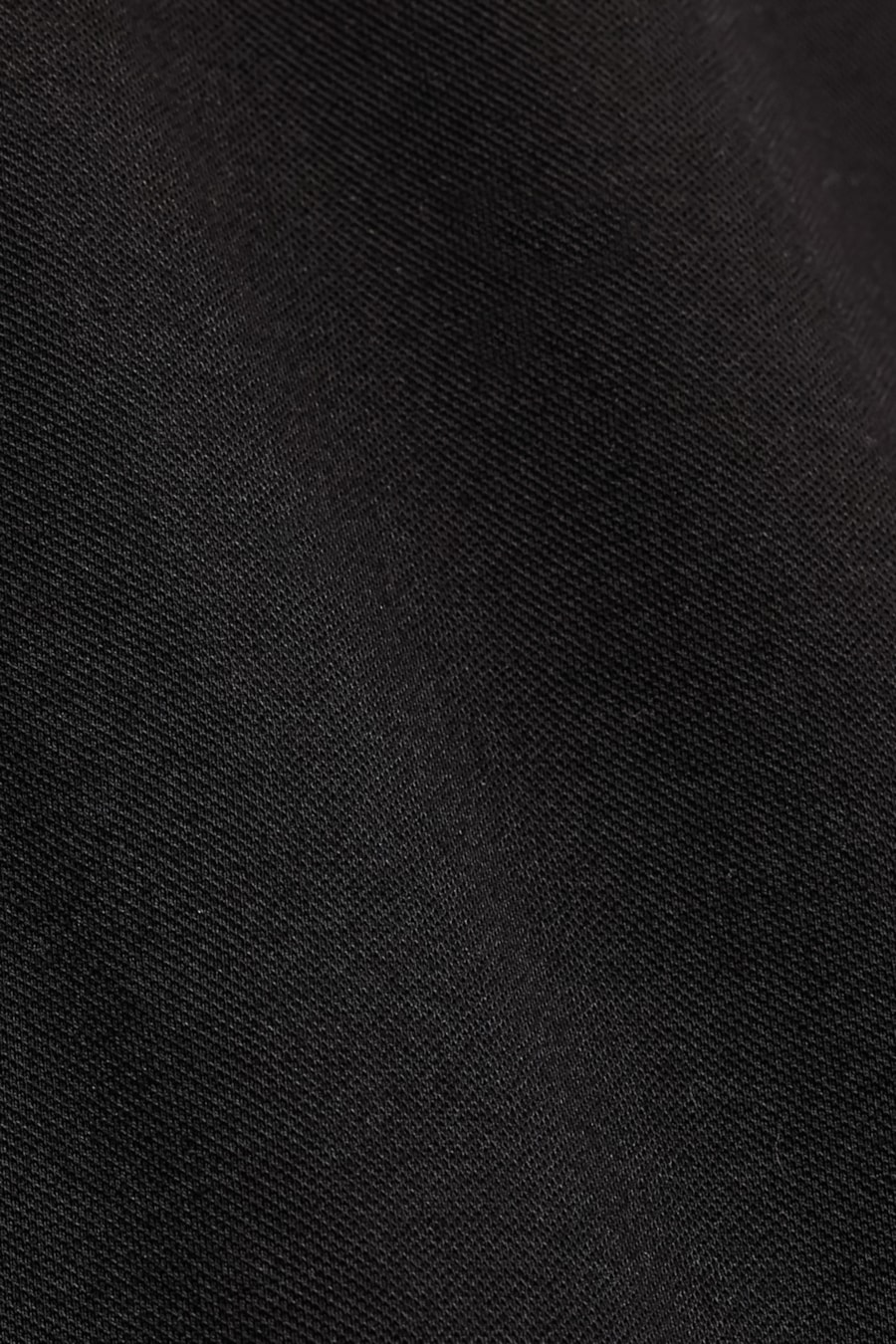 Camisa Manga Longa Slim Piquet de Malha Preto — foto 6 de 6
