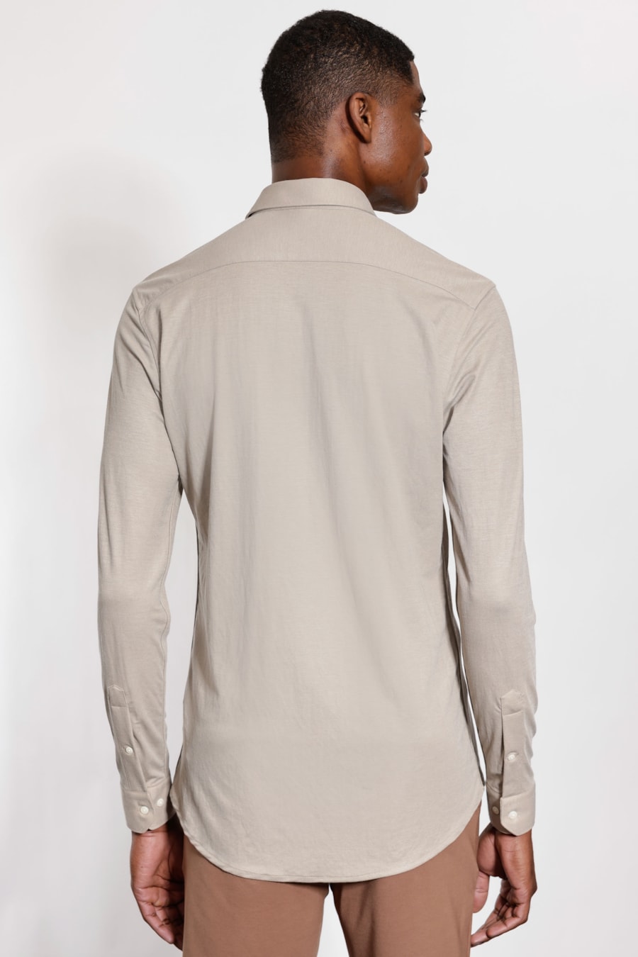Camisa Manga Longa Slim Piquet Poliamida Castor — foto 4 de 5