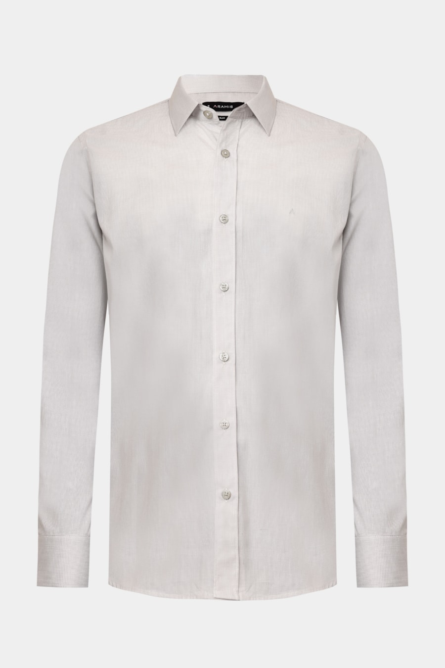 Camisa Manga Longa Slim Point Cinza — foto 6 de 7