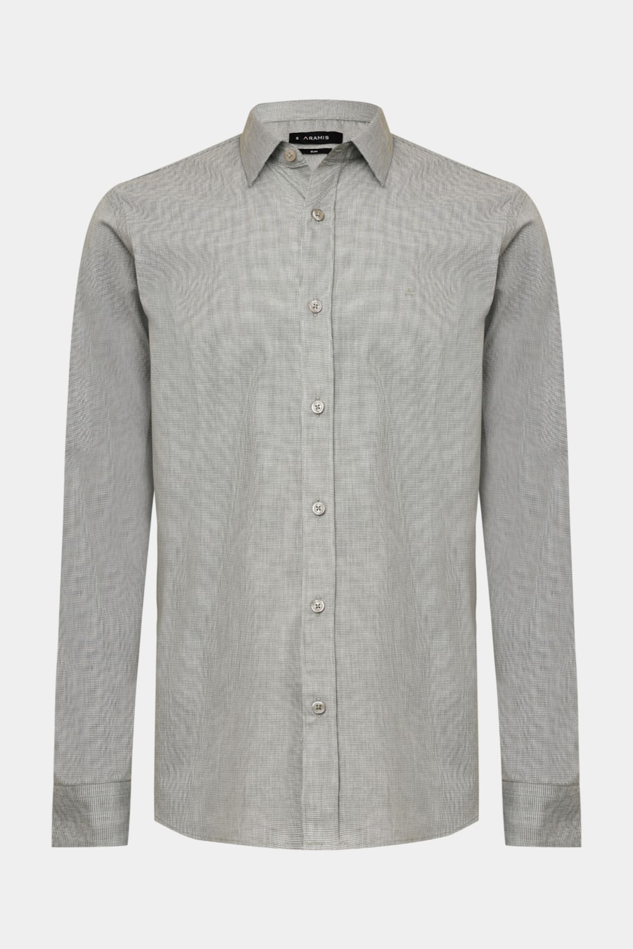 Camisa Manga Longa Slim Point Verde — foto 5 de 6