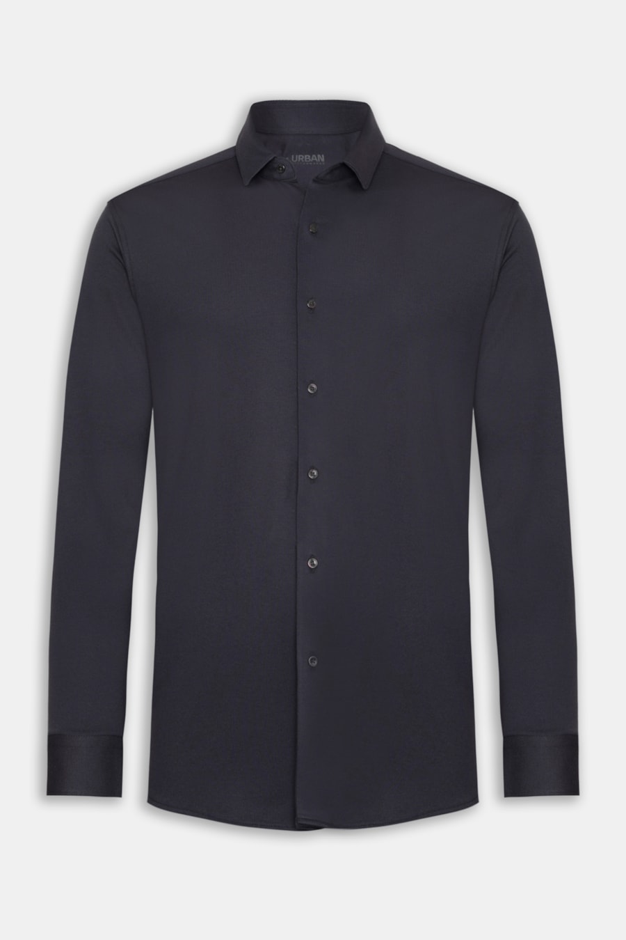 Camisa Manga Longa Slim Poliamida Piquet Marinho — foto 5 de 5