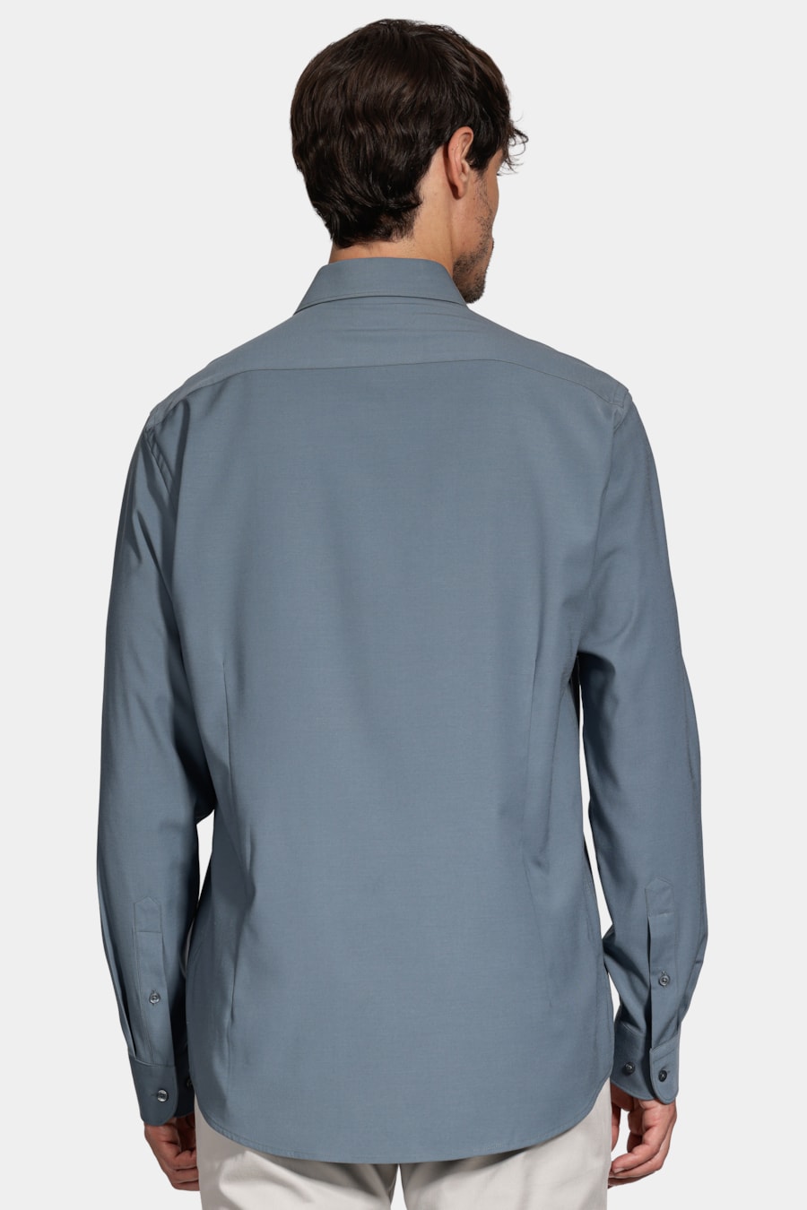 Camisa Manga Longa Slim Poliviscose de Bambu Stretch Aluminio — foto 4 de 6