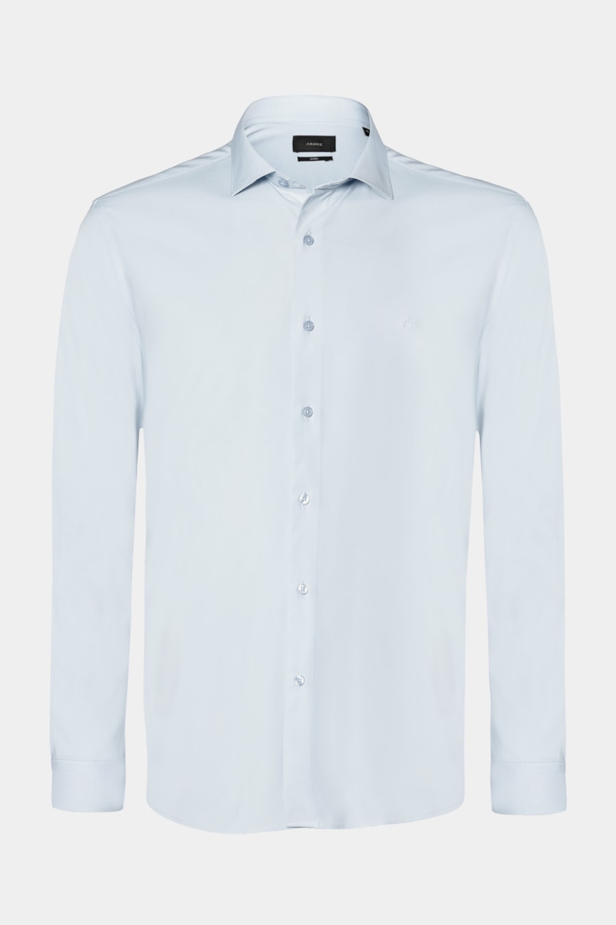 Camisa Manga Longa Slim Poliviscose de Bambu Stretch Azul Claro — foto 5 de 6