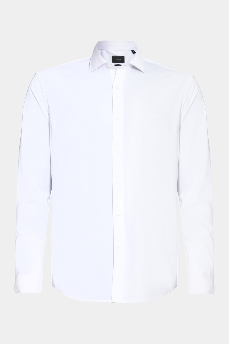 Camisa Manga Longa Slim Poliviscose de Bambu Stretch Branco — foto 6 de 7
