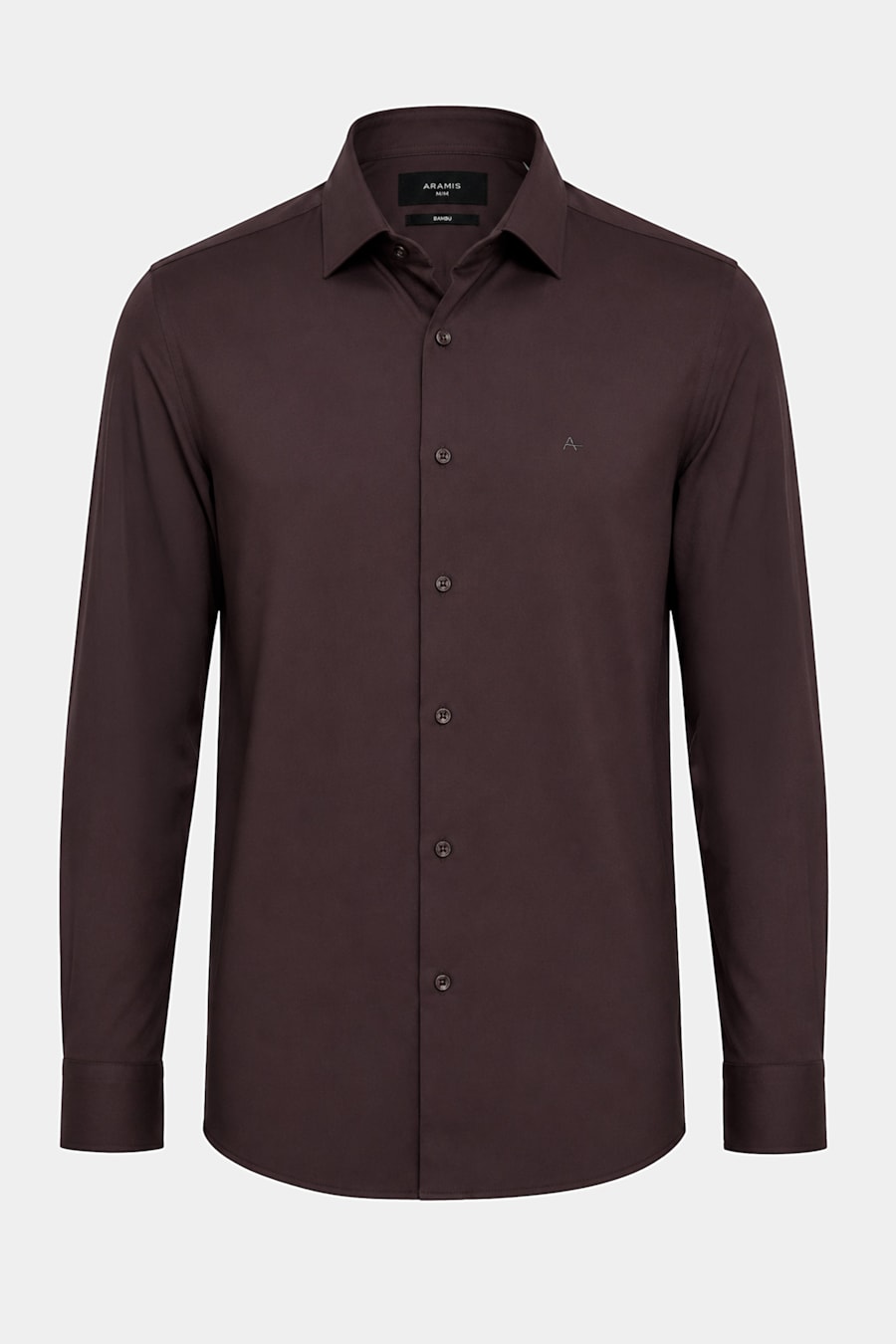 Camisa Manga Longa Slim Poliviscose de Bambu Stretch Cafe — foto 5 de 6