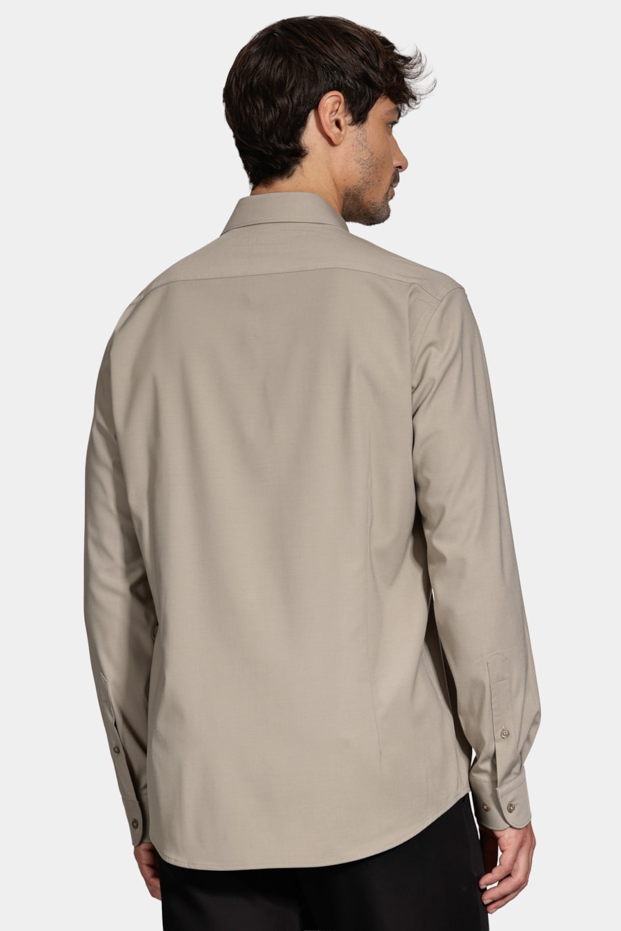 Camisa Manga Longa Slim Poliviscose de Bambu Stretch Fendi — foto 4 de 6