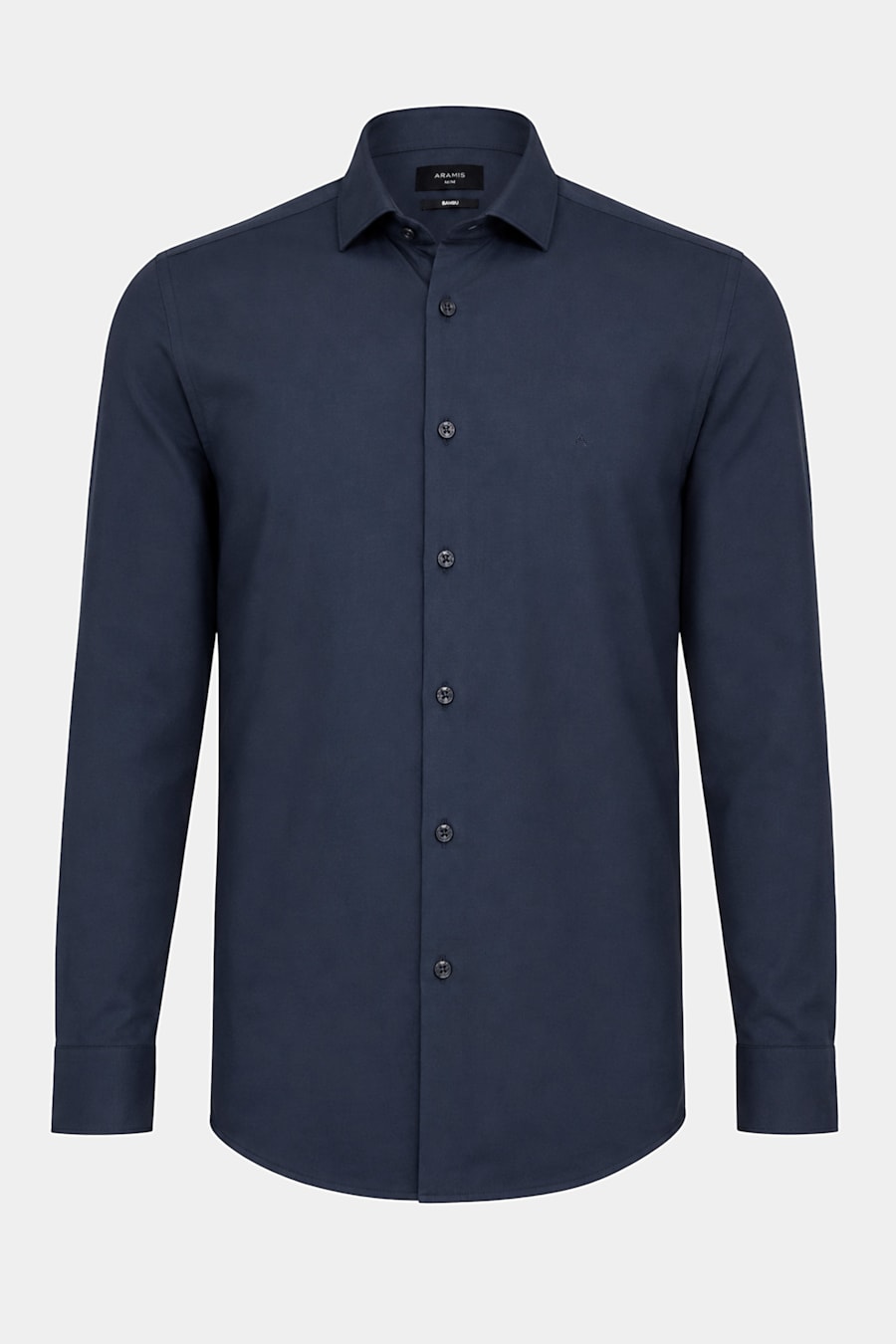 Camisa Manga Longa Slim Poliviscose de Bambu Stretch Marinho — foto 6 de 7