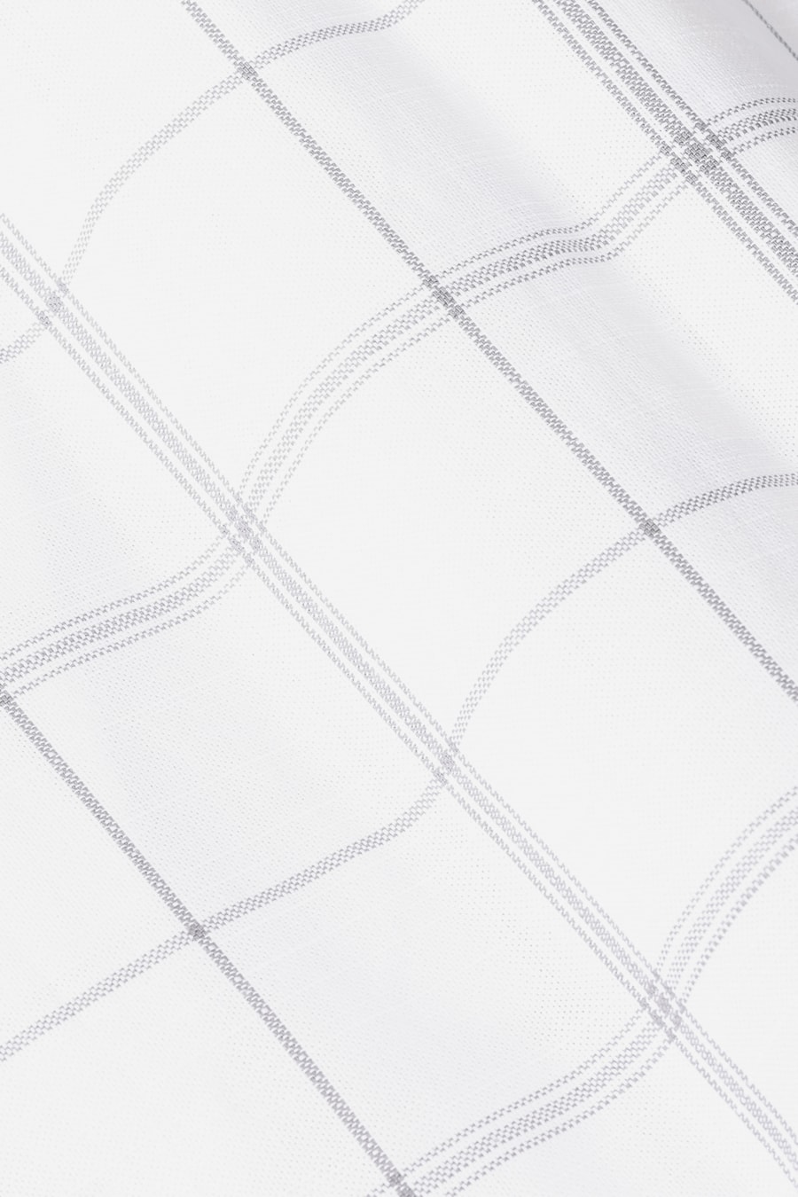 Camisa Manga Longa Slim Raymi Xadrez Branco C/Cinza — foto 7 de 7