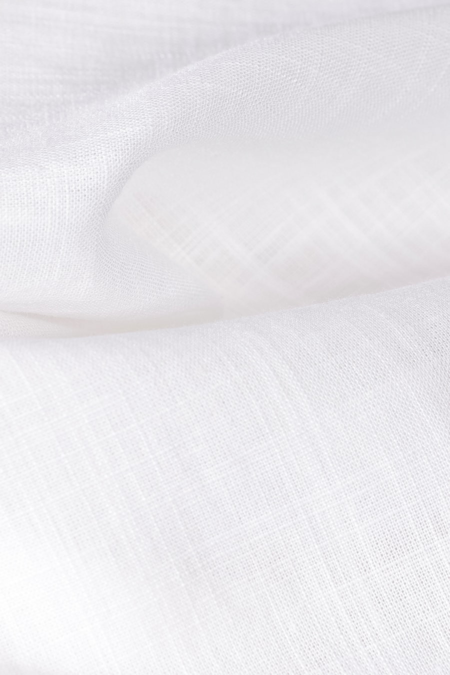 Camisa Manga Longa Slim Slub Gola Padre Out Branco — foto 6 de 6