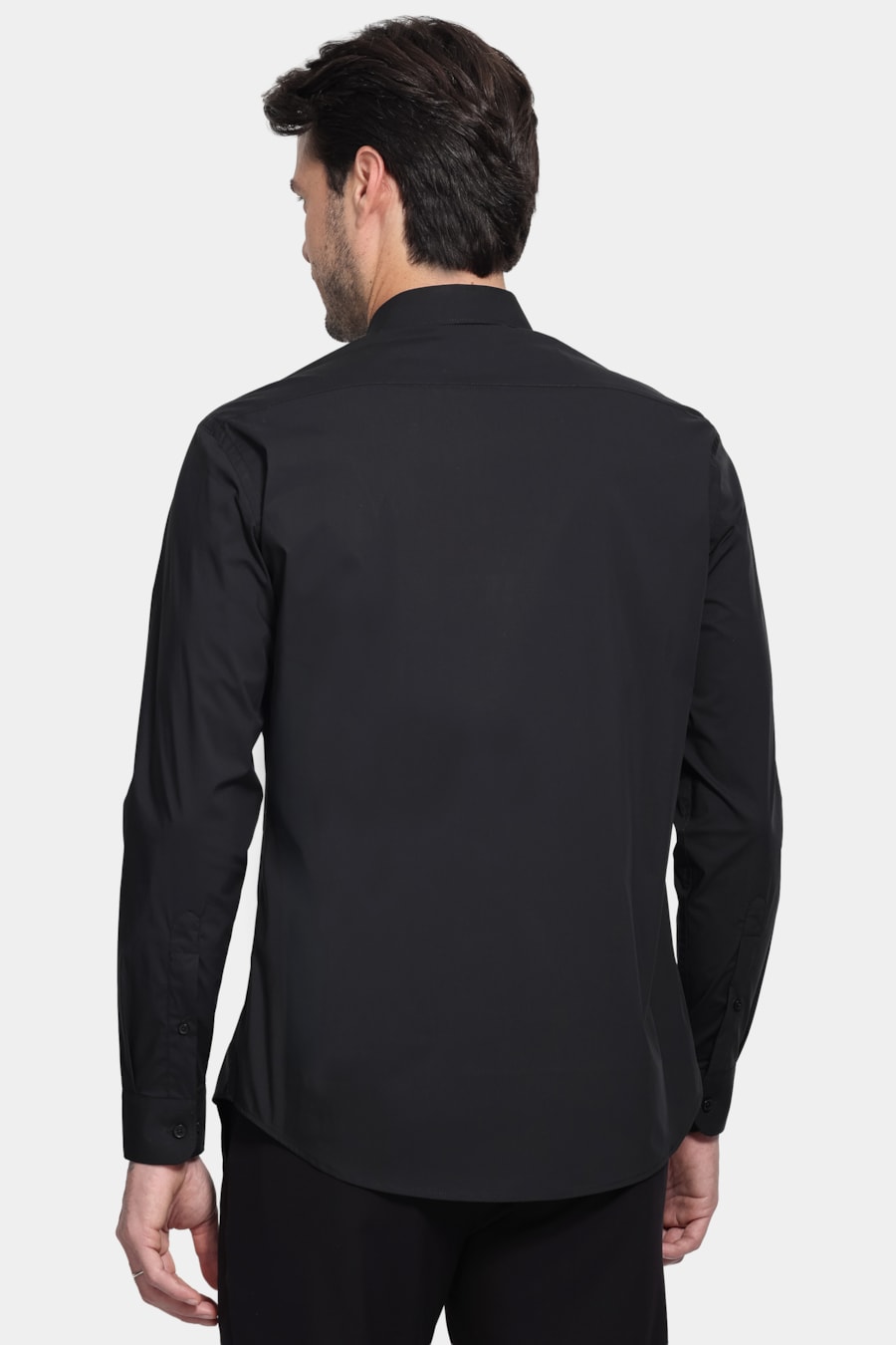 Camisa Manga Longa Slim Tech Comfort Preto — foto 4 de 6