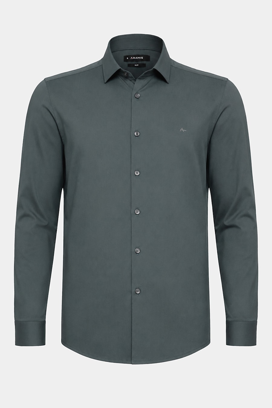 Camisa Manga Longa Slim Tech Comfort Verde Escuro — foto 5 de 6