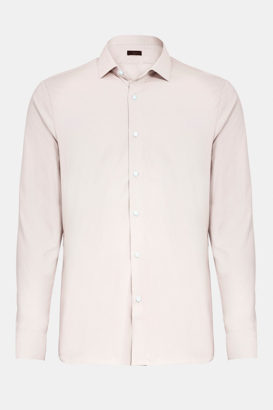 Camisa Manga Longa Slim Tech Flex Caqui / Branco — foto 5 de 6