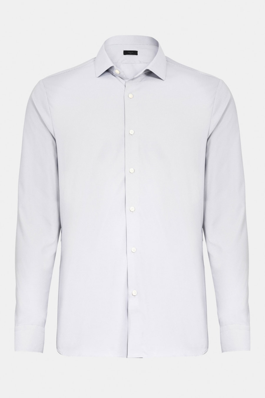 Camisa Manga Longa Slim Tech Flex Cinza C/Branco — foto 5 de 6