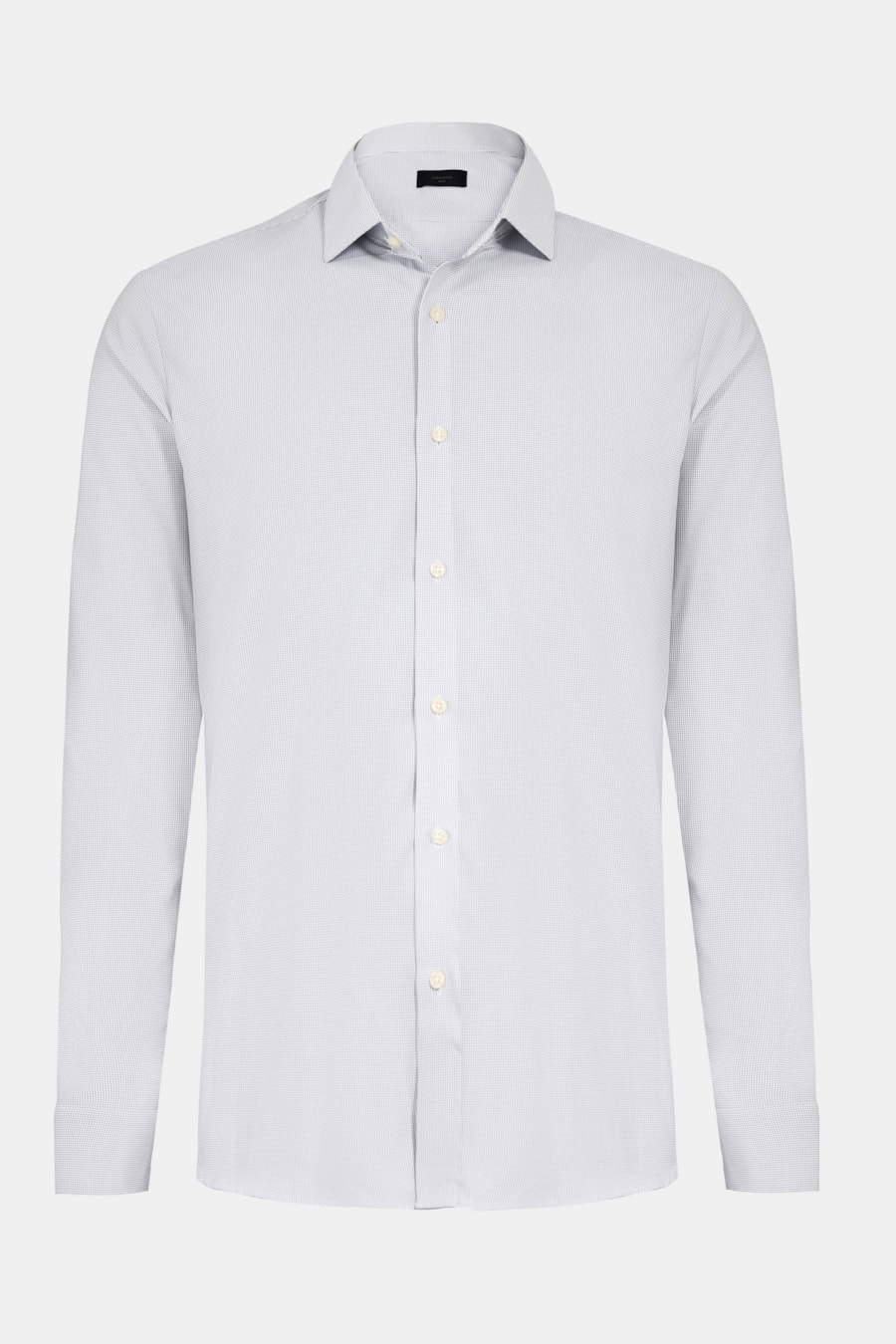 Camisa Manga Longa Slim Tech Flex Mxd Optico Branco C/Azul — foto 5 de 6