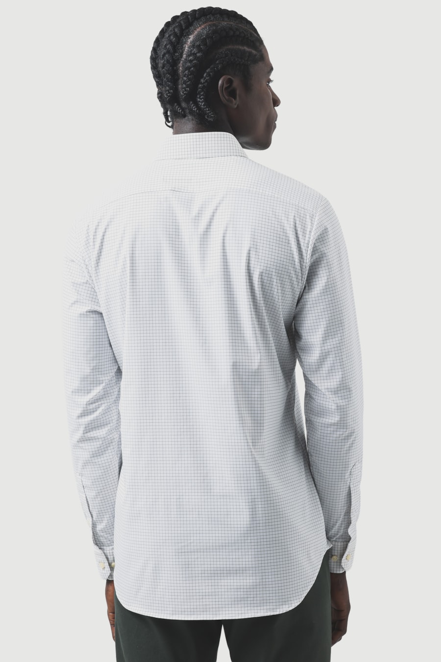 Camisa Manga Longa Slim Tech Flex Xd Branco C/Verde — foto 4 de 6