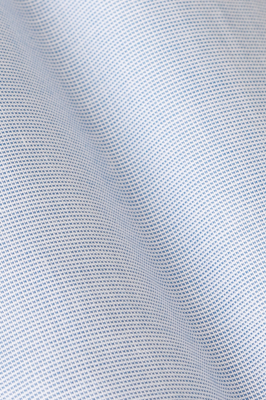 Camisa Manga Longa Slim Tricoline Falso Liso Azul — foto 6 de 6