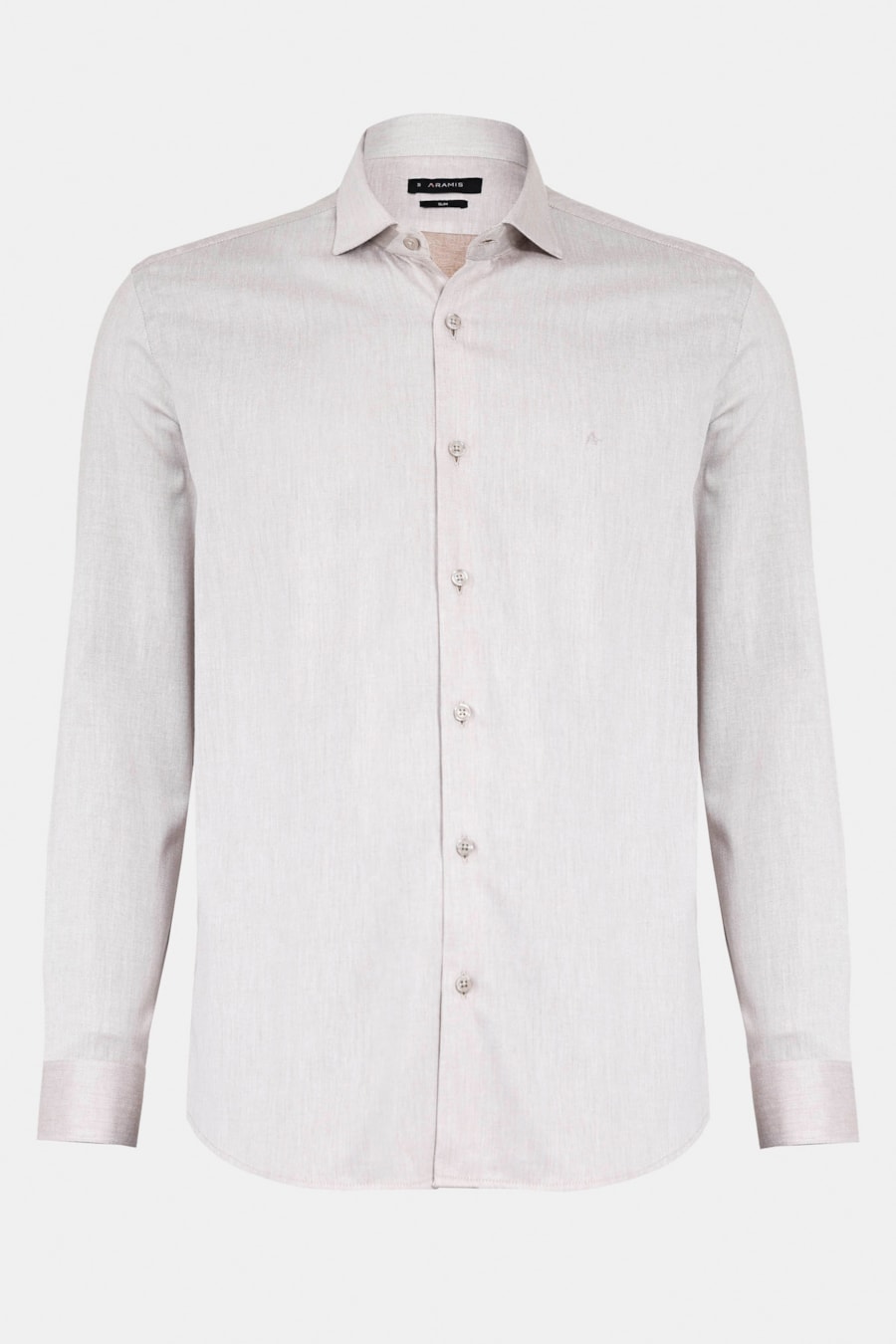 Camisa Manga Longa Slim Tricoline Falso Liso Madeira — foto 5 de 6