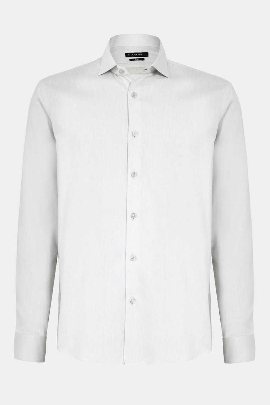 Camisa Manga Longa Slim Tricoline Falso Liso Verde Cha 114 — foto 5 de 6