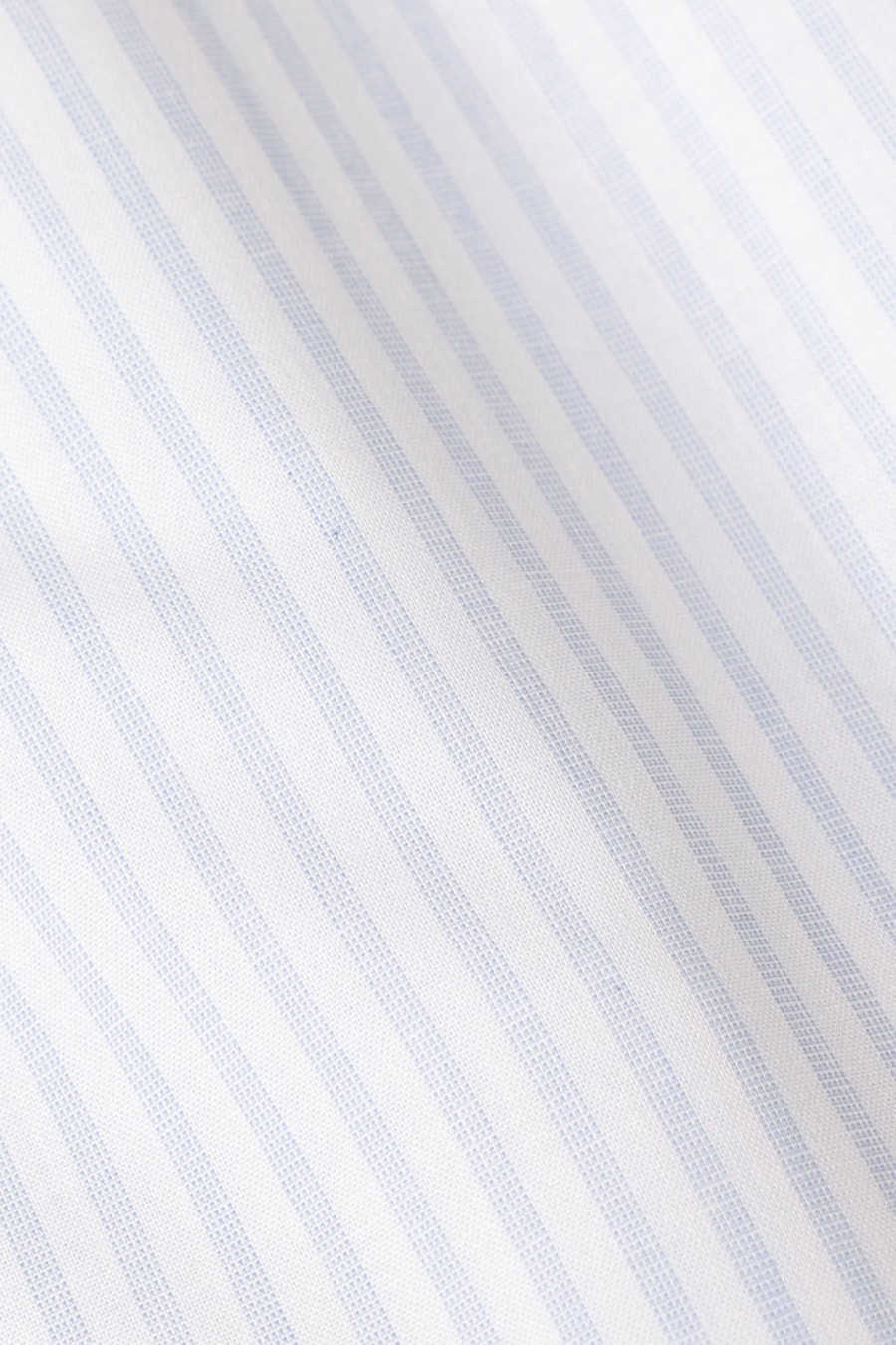 Camisa Manga Longa Slim Tricoline Listrado Branco C/Azul — foto 6 de 6