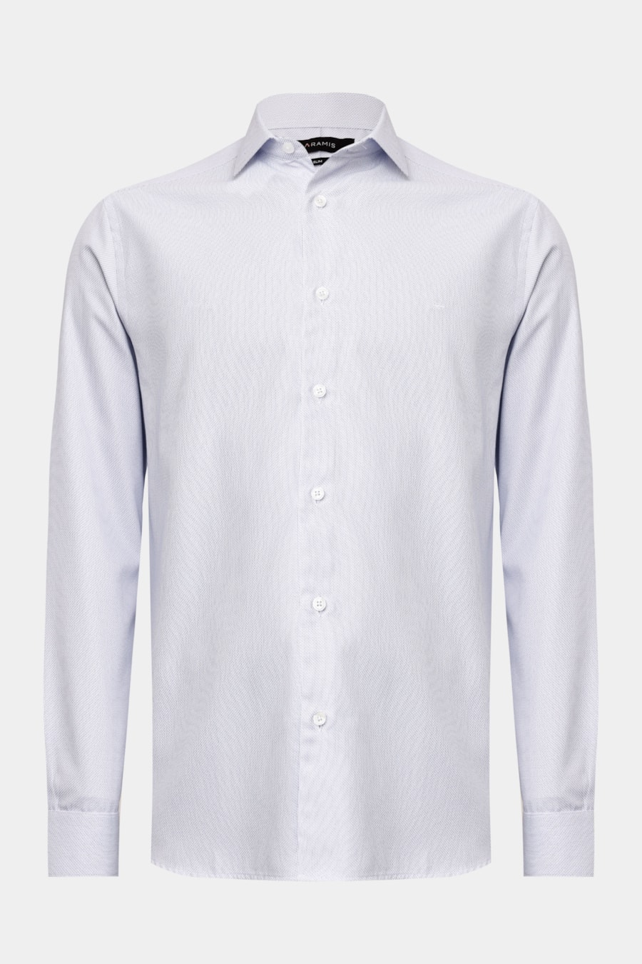 Camisa Manga Longa Slim Tricoline Maquinetado Mix Azul — foto 5 de 6